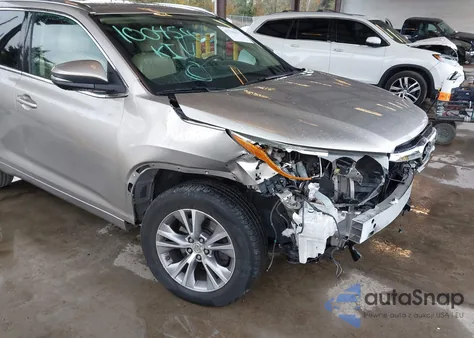 2015 Toyota Highlander Xle V6 из США, поврежденный, VIN 5TDJKRFH4FS150828